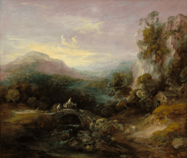 Mountain Landscape with Bridge