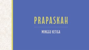 Lent 2026 - Third Sunday